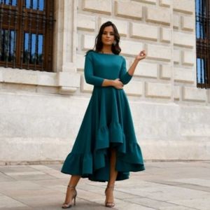 Dark green Simple Dress